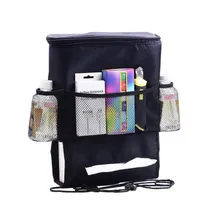 DHL 28 * 22 * ​​10 CM Black Auto Auto Koeler Bag Stoel Back Bag Deken Doek Multi-Pocket Opbergtas Travel Gadgets Closet Organizer Tassen
