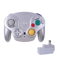 Gamepad wireless del regolatore wireless da 2,4 GHz per GameCube NGC Wii (Wii U Passaggi con adattatore) 6 colori con scatola colorata