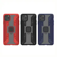 Shockside Armor Smart Phone Fodral för iPhone 11 Pro Max Funda Stativ Bilring iPhoneX XSmax XR 8 7 Plus Cellphone Cover