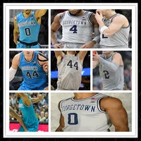 College nieuwe mannen Georgetown basketbal jersey Omer Yurtseven Mac McClung Jagan Mosely Ewing Iverson rouw Qudus wahab Allen Custom