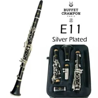 Clarinette Professional Buffet Crampon E11 Modèle clarinette Sib | Argent Plaqué 17 Tches Barils Nouveaux