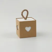 Presentes favor do casamento caixas de doces festa de casamento amor do coração Craft caixas de papel de embalagem Box Baby Shower Party Favor Suprimentos 50pcs