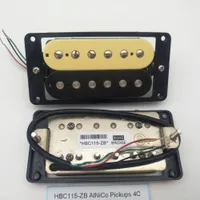 Guitarra eléctrica Pastillas HBC115-ZB AlNiCo5 Humbucker 4C cebra 1 juego, piezas de la guitarra
