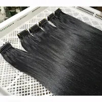 2020 Ny 6D-1 Hårförlängning Naturlig Svart Pre Bond I Tips Hårförlängning 200Strands 100g 100% Remy Human Hair Factory Outlet 14-28Inch