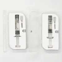 1ML Luer Lock Luer Head Pyrex Glass Syringe Empty Oil Syringes Clear Color Tank with Measurement Mark with Retail Box Packaging Foam Package