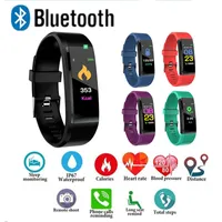 ID115 Plus Braccialetto intelligente GPS Braccialetto cardiofrequente impermeabile Smart Watch Fitness Tracker Smart Wristwatch per iOS Android Phone Watch