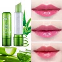 Aloe Vera Discolored Lip Balm Color Mood Changing Lipstick Long Lasting Moisturizing Hydrate Lipstick Lip Care