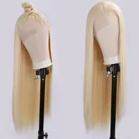 # 613 peruk syntetisk spets fram peruk 13x4 värmebeständig fiber lång rak syntetiskt hår peruk glueless blond syntetiska spetsar peruker cosplay