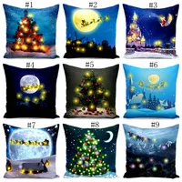 Noel LED Yastık Kılıfı Noel Tema Mektupları Pillowslip Peluş Yastık Kapak Ev Kanepe Dekoratif Atmak Yastıklar Yastık Kapakları GGA1410