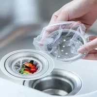 100 stks Drain Filter Bag Prullenbak Zeef Mesh wegwerp vuilniszak Keuken afval badkuip Afvoer Filter Accessoires