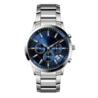 Hoge kwaliteit lederen mode man horloge luxe mannelijke klok groothandel prijs top stijl kalender polshorloge met chronograaf 2447/2434-serie