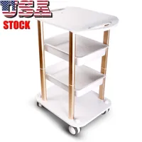 Standing 4 Shelves Rolling Cart Salon Trolley For All Cavitation RF Beauty Slimming Machines Parts 48cm x 38cm 15kg Load Accessories