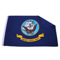 Патент США NAVY FLAG 3x5FT 150x90cm Втулки латунные печати Полиэстер команды клуба Открытый спортивный флаг Бесплатная доставка