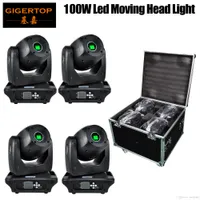 High Quality LED Mini 100W Spot Light Colorful Moving Heads stage light DMX stage light DJ Nightclub Party Concert 4in1 Road Case Packing
