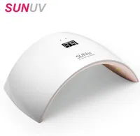 SUNUV SUN9S Tırnak Lambası 24 W UV LED Işık Tırnak Kurutucu USB Şarj Kablosu ile Profesyonel Manikür Lambası Parmak ve Toenails