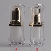 10 ml botella transparente de acrílico cuentagotas de plástico transparente con cuentagotas Superior botella de perfume F3790 botella vacía