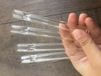 Topkwaliteit Glass Eén Hitter Pijp 4 Inch SteamRoller Stuk Glasfilter Tips Taster Clear Sigarette Houder In Stock Drop Shipping