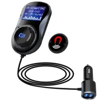 Bluetooth FM Transmetteur Audio Car lecteur MP3 sans fil Modulateur FM Modulateur mains libres Kit de voiture Bluetooth avec écran LCD
