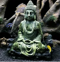 Nuovo arrivato Ancient Buddha statua in resina Decorazione Acquario per Fish Tank Ornament Decoration Landscap decorativo
