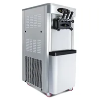 Tipo vertical máquina de helado suave comercial comercial máquina de helado de servicio suave fabricante de helados para la venta