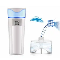 Facial Steamer Portable Vaporizer Skin Fuktgivande Nano Mist Sprayer USB Uppladdningsbar elektrisk hud Hälsovårdsverktyg RRA1725