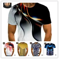 패션 3D 인쇄 남성 T 셔츠 여름 짧은 소매 티 땀 셔츠 스포츠 조깅 캐주얼 티셔츠 빠른 건조 트렌드 디자인은 M-6XL LY617 탑