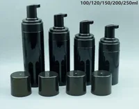 Bombas 150g de plástico recarregáveis ​​viagem Foamer Bomba Bottle Body Wash sabão preto espuma PET DIY líquido Saboneteira SN146