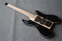 2020 guitarra elétrica sem cabeça, maple fretboard, hardware preto, venda por atacado, frete grátis