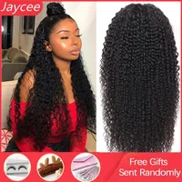 13x6 Lace Front Wig Curly Human Hair Wig Brazilian Remy Hair Jerry Curl Lace Front Human Wigs Perruque Cheveux Humain