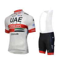 2019 UAE Team Cycling Jersey Maillot Ciclismo Manica corta e ciclismo Bib Shorts Kit da ciclismo Cinturino Bicicletas O19121702