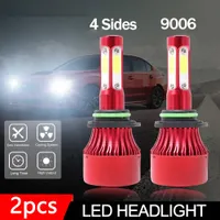 Car Lights 9006 HB4 4 côtés LED Phares Kit de conversion Ampoules 2000W 300000LM 6000K