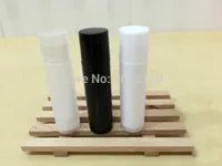 Tube à baume à lèvres cosmétiques de 5ml / g noir / blanc / transparent, boîtier de beauté de maquillage en plastique, conteneur à lèvres, bouteille de stockage