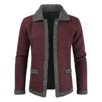 Новый стиль Мужская куртка вязание свитера вскользь Шерстяные свитера Хикс Knit Keep Warm пальто Открытый Верхняя одежда Winters Кардиган Мужская одежда