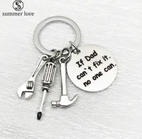 Daddy Key Rings If Dad Can&#039;t Fix It No One Can Hand Tools Keychain Gift for Papa Father&#039;s Day Creative Father Keys Chain Jewelry Accessories