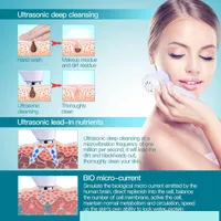 7 color LED Ultrasonic 3Mhz Photon Lights Skin Rejuvenation Face Lift Ultrasound Facial Massager Health & Beauty