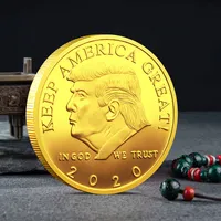 2020 Donald 트럼프 기념 동전 아메리칸 대통령 동전 배지 금속 공예 컬렉션 공화당