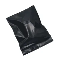 Perakende Fermuar Bakkal Hediye Paketleme Depolama Kılıfı 4 * 5 cm Mini Siyah Zip Kilidi Açılıp Kapanabilir Zip Çanta 500 adet / grup Kendinden Mühür Plastik Paket Çanta