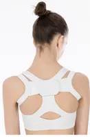 Adjustable Therapy Posture Body Shoulder Support Belt Brace Back Corrector Braces Supports Polyester White Body Support Corrector