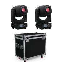 Stage lightings LED moving head light beam spot wash zoom 2 units with flight case packing