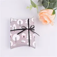 Papier Cadeau Wrap Mini Faveurs De Mariage Parti Cadeaux Oreiller Pli Boîte De Bonbons Emballage Pour La Décoration De Partie 0 35bb