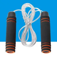 ソフトスポンジハンドルジャンプロープアダルトフィットネスベアリングスキッピングロープエアロビックエクササイズトレーニングトレーニングホーム機器ツールジャンプロープ