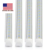 25 pcs 3 linhas 2ft 3ft 4ft 5ft 6ft 8ft cooler porta LED tubos T8 integrado tubos de LED Tubos duplos laterais LED luzes de fixação nos EUA