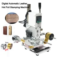 ZS90A 5 * 7cm / 8 * 10cm / 10 * 13 centímetros DIY Digital manual da placa de PVC Papel LOGO couro Hot Stamping Máquinas-imprensa do calor da máquina