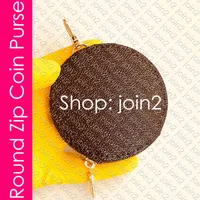 Multi-Pochette Accessoires&#039; ROUND ZIP COIN PURSE Designer Women&#039;s Zippy Mini Organizer Wallet Bag Charm Key Card Holder Cle Pouch M44840