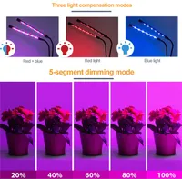 시간이 초과되는 사이클 기능을 가지고 LED 조명 전체 스펙트럼 스테이플러 디밍 컬러 식물 성장 램프 클립 유형 식물 성장 램프 MS005
