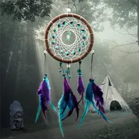 Creative Exquisite Dream Catchers Home Ornament Turquoise Feather Fantasy Dream Catchers Comely Pokoje Dekoracji Wiatr Chimes Dream Catcher