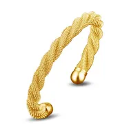 Twist Projektant Biżuteria Bransoletki Srebrny Złota Bransoletka Otwarta Mankiet Bransoletka Dla Kobiet Dziewczyny Prezent