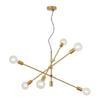 Moderna lampada a sospensione a LED da pranzo camera da letto sala foyer rotonda palla di vetro nero oro nordico semplice moderna lampada a sospensione EMS