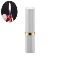 Mini Cilindrische Lipsticks Sigaretten Aanstekers Nieuwe Creatieve Butaan Gas Lichter Dame Roken Gift Grappige Roken Accessoires