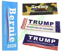 Новое поступление Трамп 2020 Лицевые наклейки на наклейки автомобилей 10 * 3.5 см Смешные наклейки наклейки на бампер Флаг наклейка для автомобилей Укладки автомобиля Пастер Начало Новинка Предметы Bernie